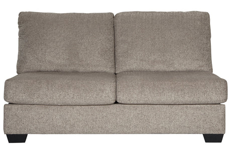 Ballinasloe Platinum Armless Loveseat from Ashley - Luna Furniture
