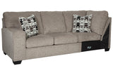 Ballinasloe Platinum Left-Arm Facing Sofa from Ashley - Luna Furniture