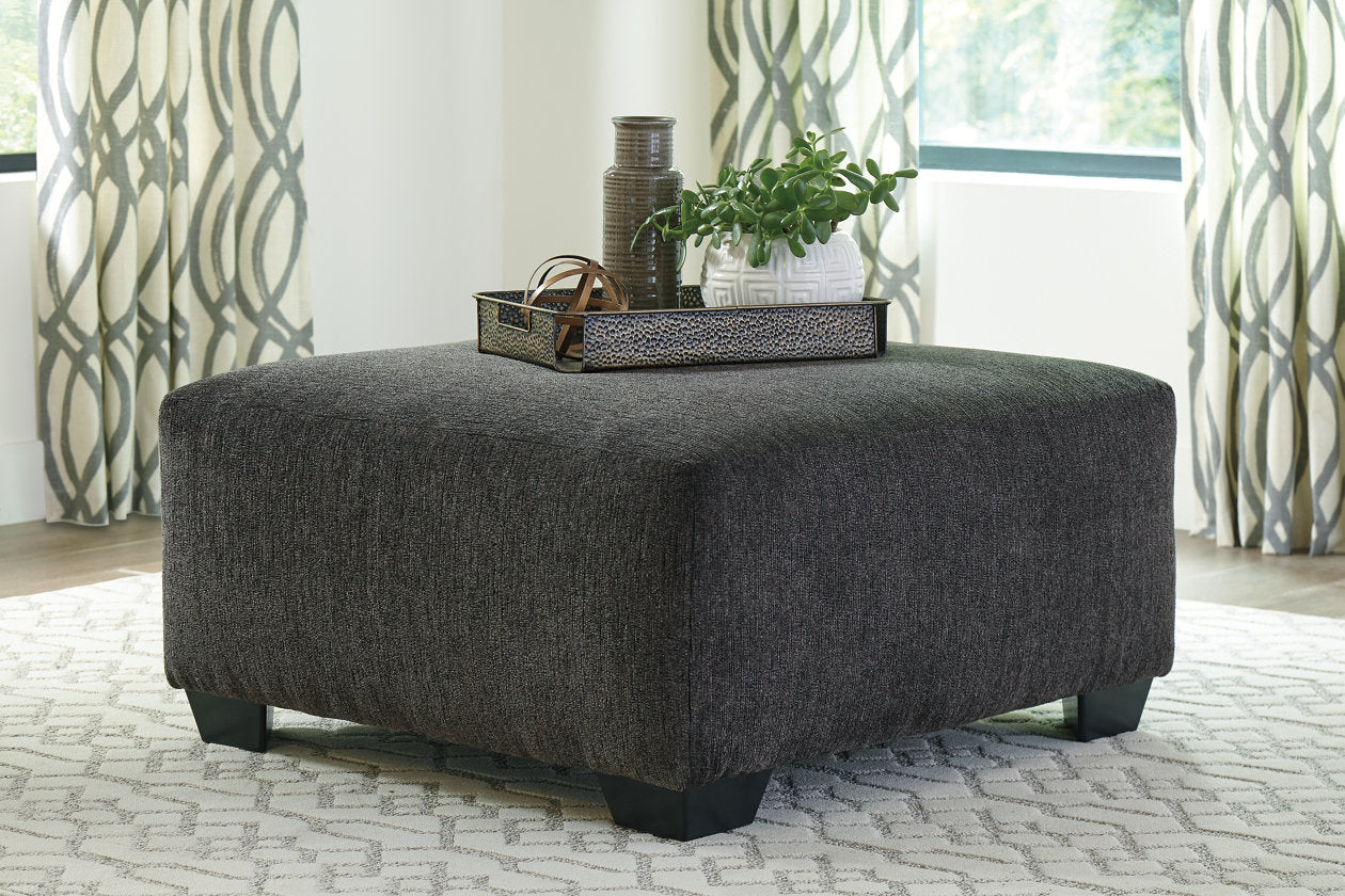 Ballinasloe Smoke Oversized Ottoman from Ashley - Luna Furniture