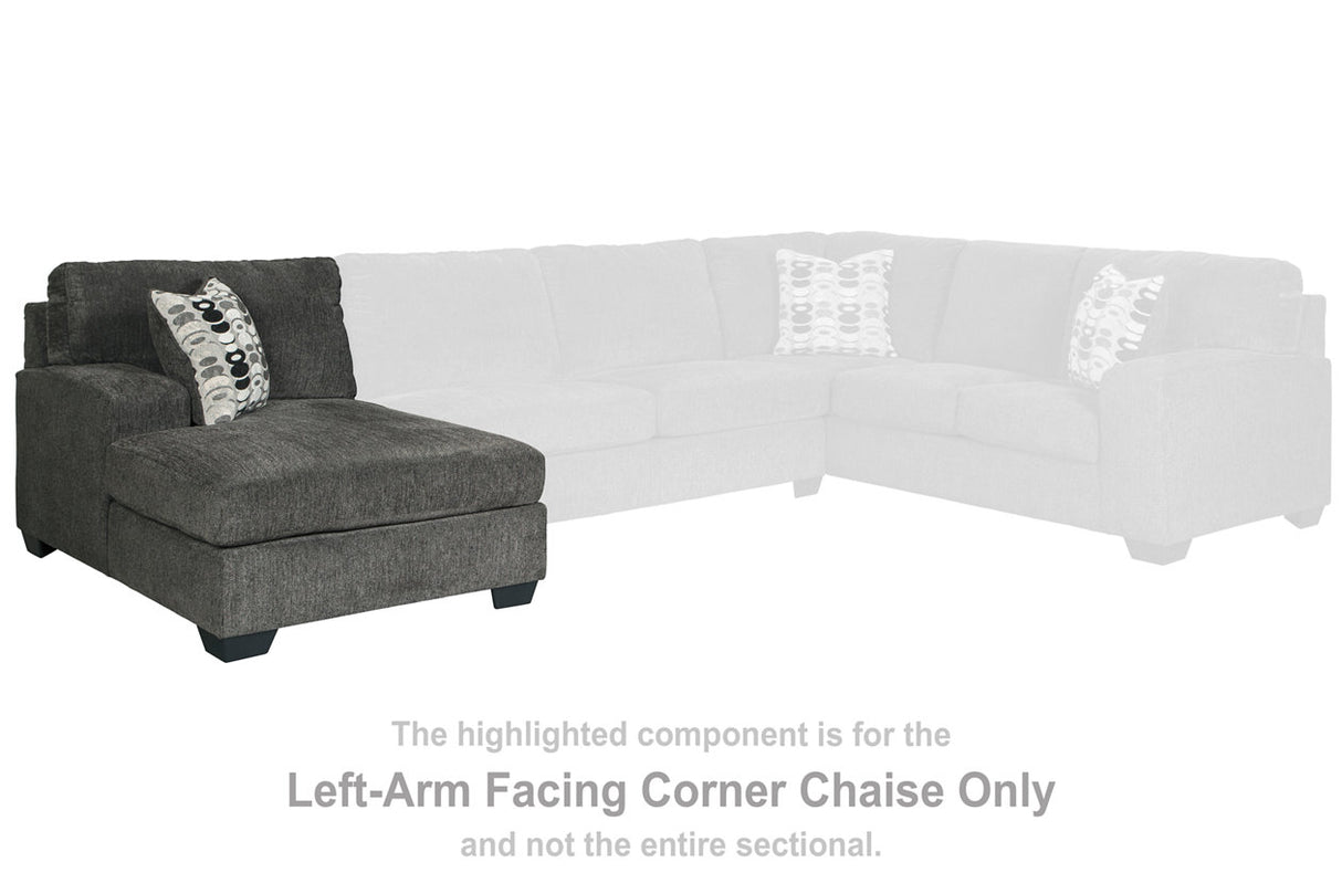 Ballinasloe Smoke Left-Arm Facing Corner Chaise from Ashley - Luna Furniture