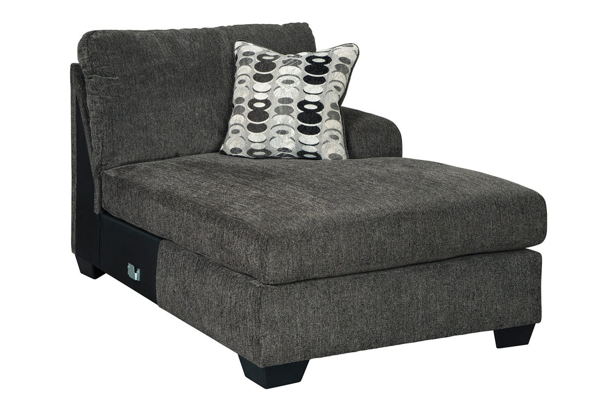 Ballinasloe Smoke Right-Arm Facing Corner Chaise from Ashley - Luna Furniture