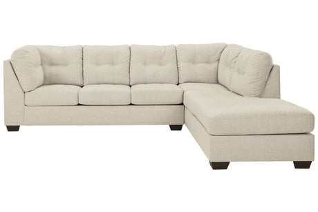 Falkirk Parchment 2-Piece RAF Chaise Sectional from Ashley - Luna Furniture