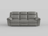 Aram Dark Brown Faux Leather Sofa and Loveseat from Homelegance - Luna Furniture