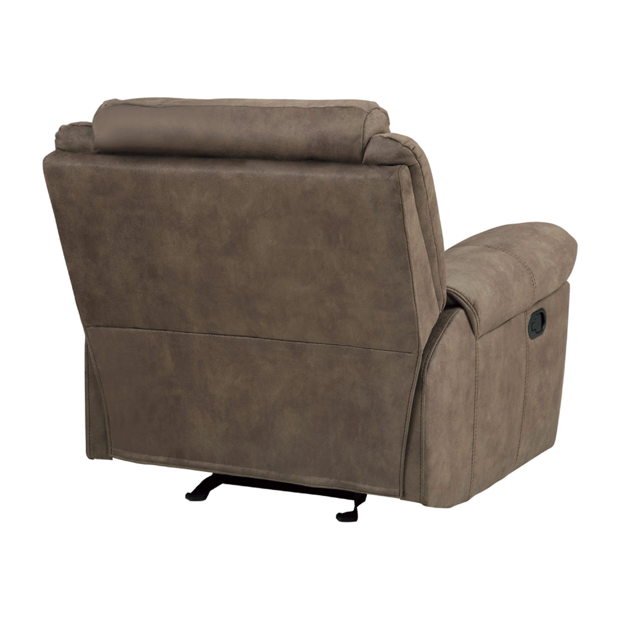 Aram Brown Fabric Glider Reclining Chair from Homelegance - Luna Furniture