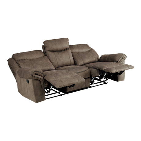 Aram Brown Fabric Sofa and Loveseat from Homelegance - Luna Furniture