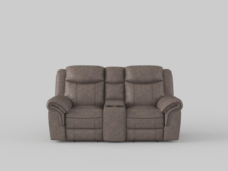 Aram Brown Fabric Sofa and Loveseat from Homelegance - Luna Furniture