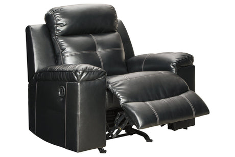 Kempten Black Recliner -  - Luna Furniture
