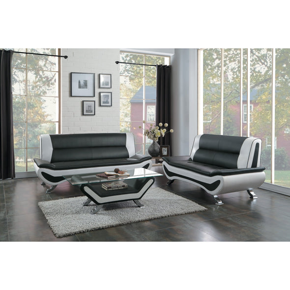 Veloce Black-White Living Room Set - Luna Furniture