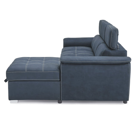 Ferriday Blue Storage Sleeper Sectional from Homelegance - Luna Furniture