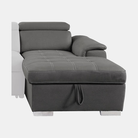 Ferriday Gray Storage Sleeper Sectional from Homelegance - Luna Furniture
