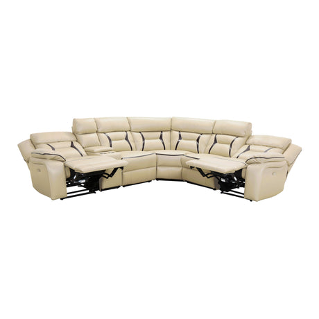 Amite Beige Power Reclining Sectional from Homelegance - Luna Furniture