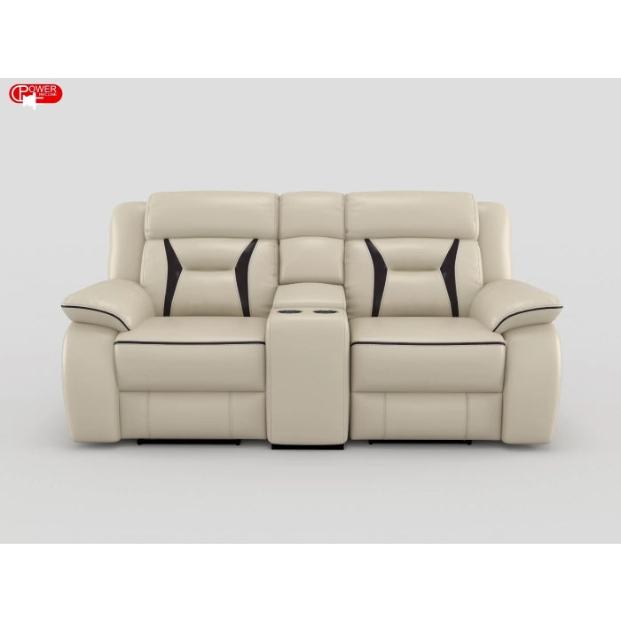8229NBE-2PW Power Double Reclining Love Seat with Center Console - Luna Furniture