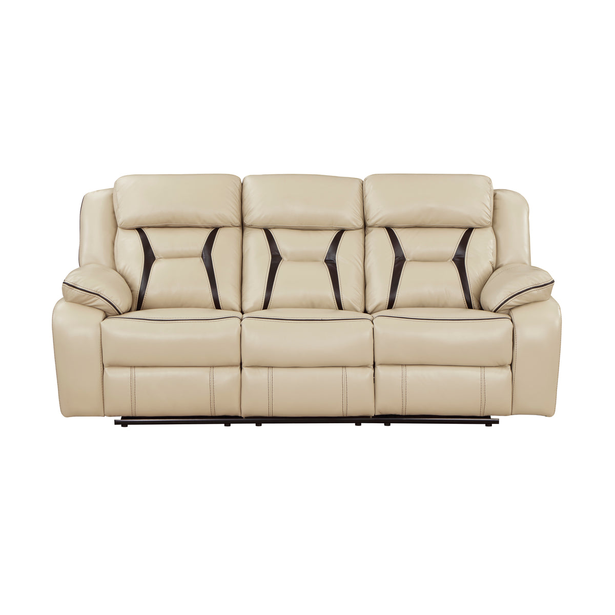Amite Beige Power Reclining Sectional Luna Furniture