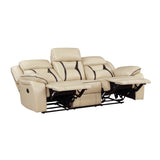 8229NBE-3 Double Reclining Sofa - Luna Furniture