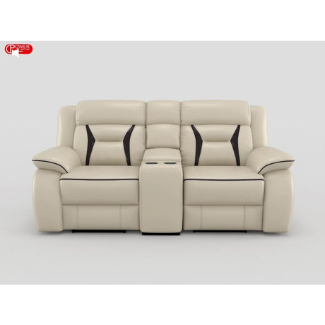8229NDG-2PW Power Double Reclining Love Seat with Center Console - Luna Furniture