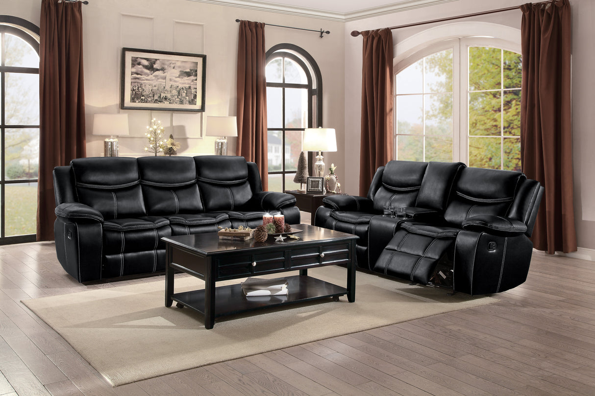 Bastrop Black Reclining Living Room Set from Homelegance - Luna Furniture