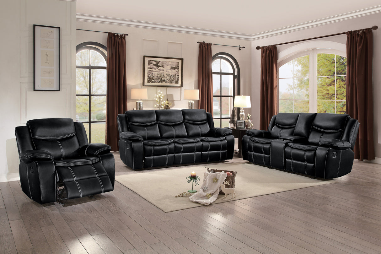 Bastrop Black Reclining Living Room Set from Homelegance - Luna Furniture