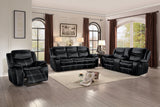Bastrop Black Reclining Living Room Set from Homelegance - Luna Furniture