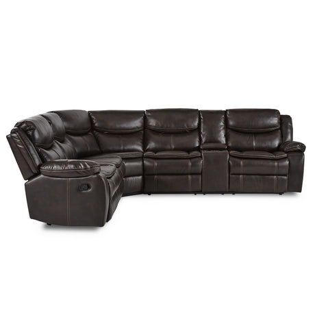 Bastrop Brown Reclining Sectional from Homelegance - Luna Furniture