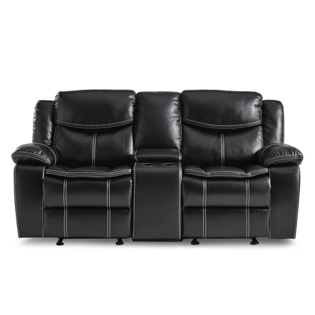 Bastrop Black Sofa and Loveseat from Homelegance - Luna Furniture