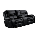 Bastrop Black Sofa and Loveseat from Homelegance - Luna Furniture