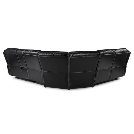 Bastrop Black 3-Piece Sectional with Right Console from Homelegance - Luna Furniture