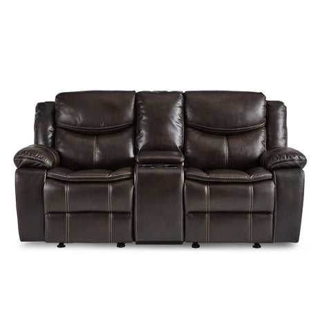Bastrop Brown Reclining Sofa and Loveseat from Homelegance - Luna Furniture