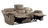 Bastrop Brown Microfiber Reclining Sofa and Loveseat from Homelegance - Luna Furniture