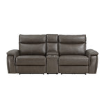 8259RFDB-2CNPWH* (3)Power Double Reclining Love Seat with Center Console and Power Headrests - Luna Furniture