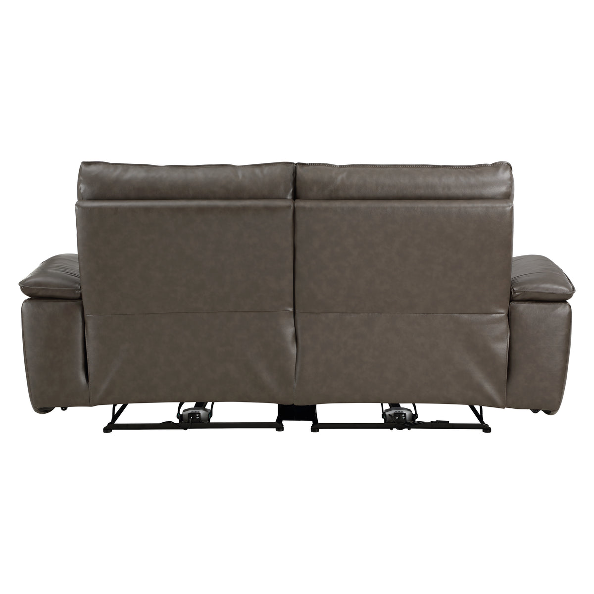 Maroni Dark Brown Leather Power Double Reclining Loveseat from Homelegance - Luna Furniture
