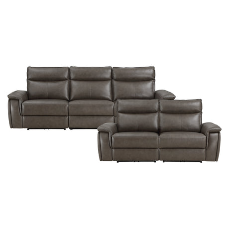 8259RFDB*2PWH Power Reclining Sofa and Loveseat from Homelegance - Luna Furniture