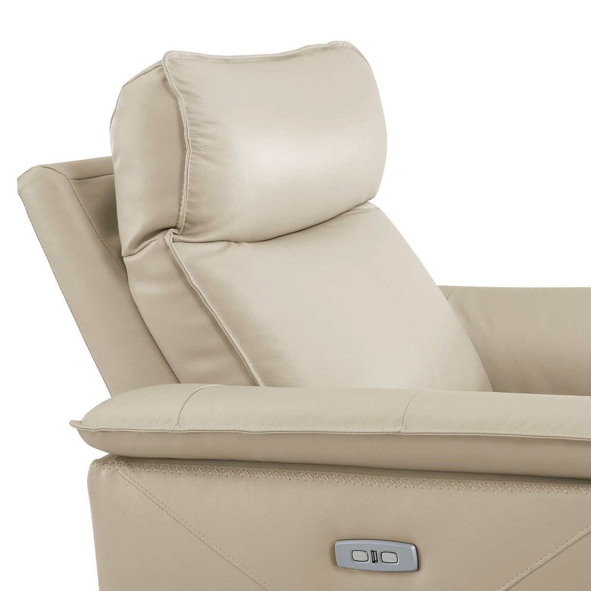 Maroni Taupe Leather Power Reclining Chair from Homelegance - Luna Furniture