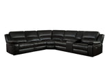 Falun Dark Brown 6-Piece Modular Power Reclining Sectional from Homelegance - Luna Furniture