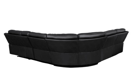 Falun Dark Brown 6-Piece Modular Power Reclining Sectional from Homelegance - Luna Furniture