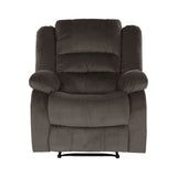 Jarita Chocolate Reclining Chair from Homelegance - Luna Furniture