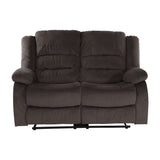 Jarita Chocolate 2-Piece Double Reclining Set from Homelegance - Luna Furniture