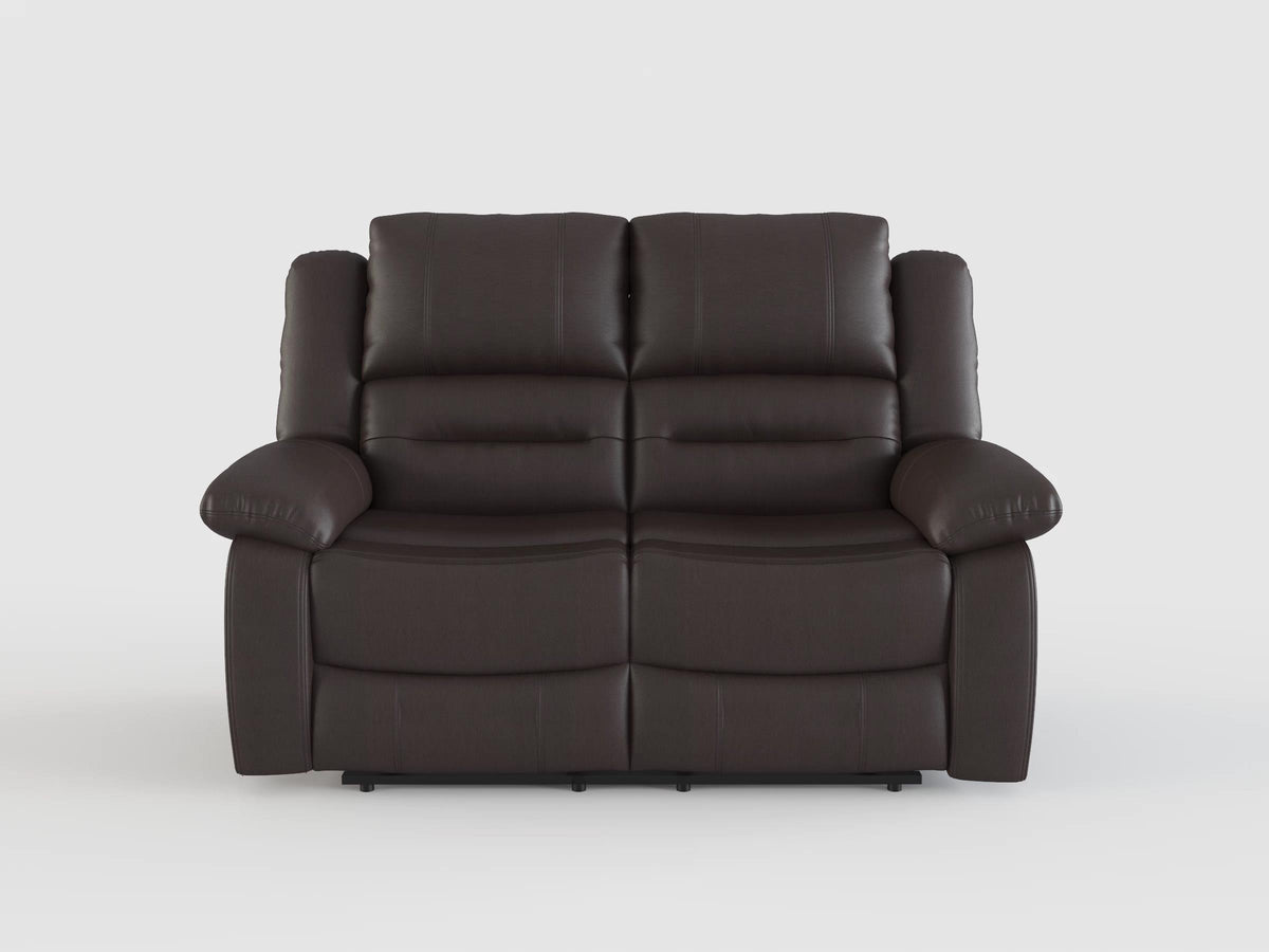 Jarita Chocolate 2-Piece Double Reclining Set from Homelegance - Luna Furniture