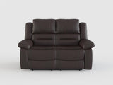 Jarita Chocolate 2-Piece Double Reclining Set from Homelegance - Luna Furniture