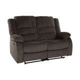 Jarita Chocolate 2-Piece Double Reclining Set from Homelegance - Luna Furniture