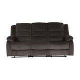 Jarita Chocolate 2-Piece Double Reclining Set from Homelegance - Luna Furniture