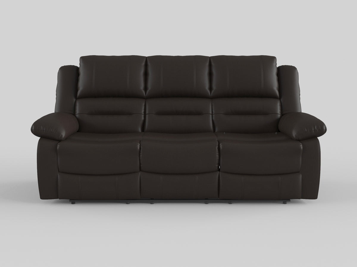 Jarita Chocolate 2-Piece Double Reclining Set from Homelegance - Luna Furniture