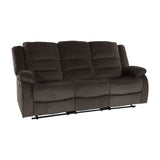 Jarita Chocolate 2-Piece Double Reclining Set from Homelegance - Luna Furniture