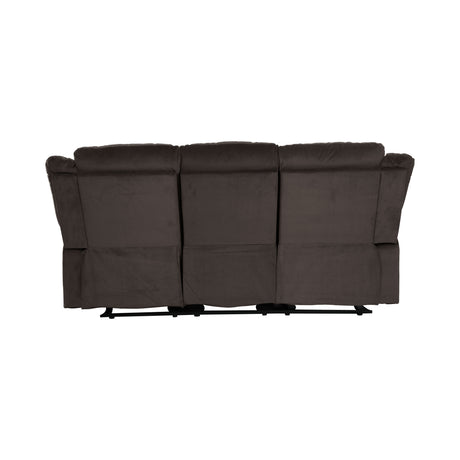 Jarita Chocolate 2-Piece Double Reclining Set from Homelegance - Luna Furniture