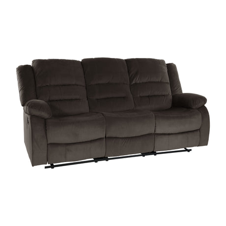 Jarita Chocolate Double Reclining Sofa from Homelegance - Luna Furniture