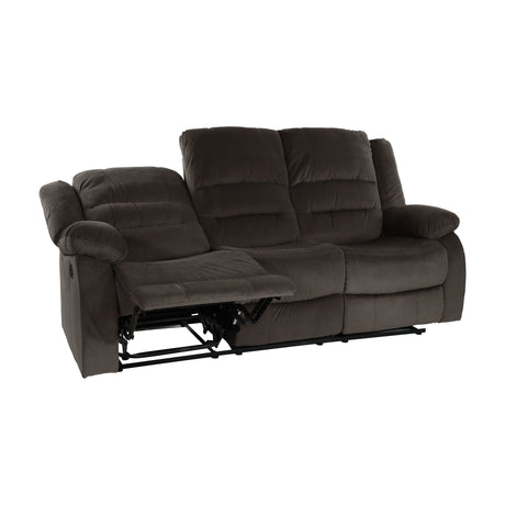 Jarita Chocolate Double Reclining Sofa from Homelegance - Luna Furniture