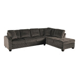 Emilio Chocolate Reversible Sectional from Homelegance - Luna Furniture