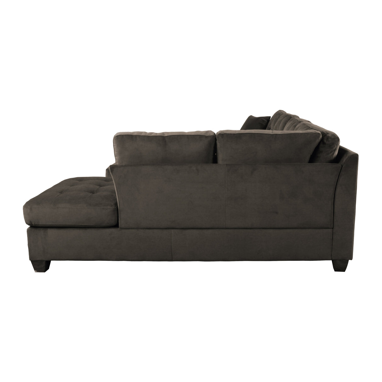 Emilio Chocolate Reversible Sectional from Homelegance - Luna Furniture