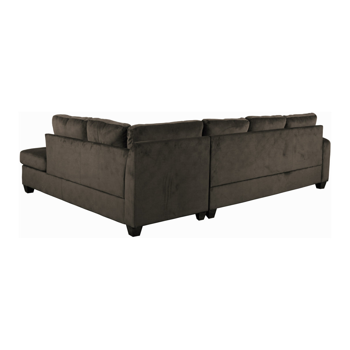 Emilio Chocolate Reversible Sectional from Homelegance - Luna Furniture