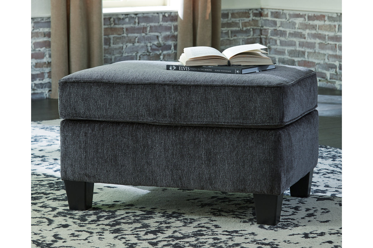 Abinger Smoke Ottoman from Ashley - Luna Furniture