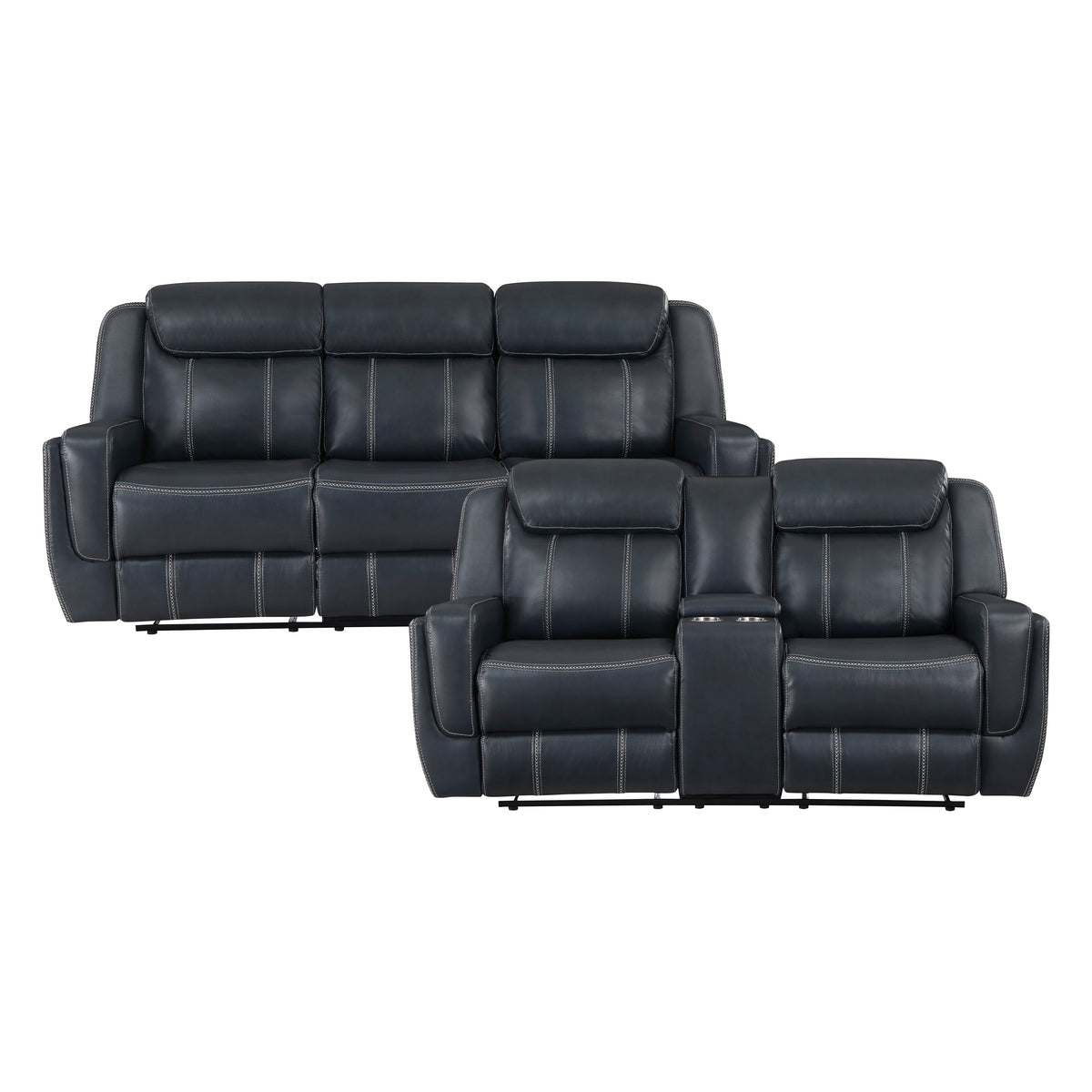 8516BU*2 Sofa and Loveseat from Homelegance - Luna Furniture